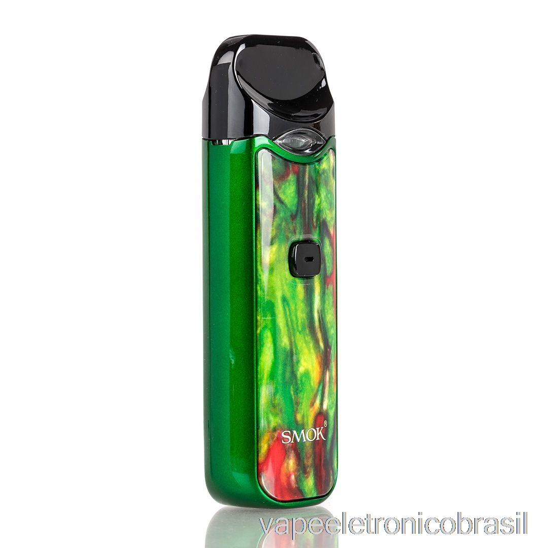 Vape Eletronico Smok Nord 15w Pod Kit Resina Verde/vermelha